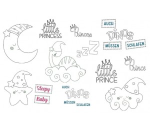 Stickserie - Sleeping Dino Friends